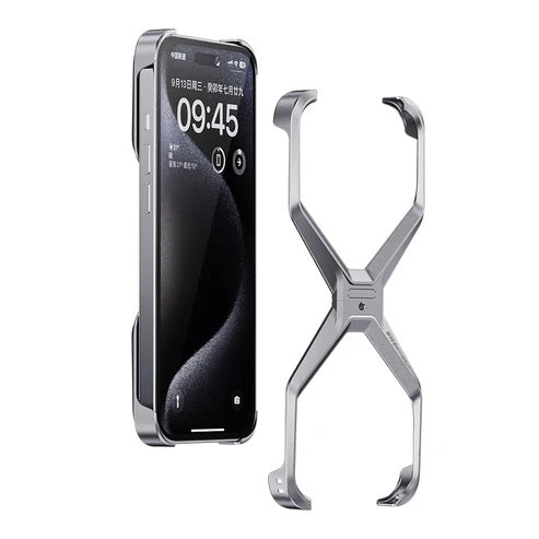 Case X Para iPhone 13 14 15 Pro ProMax Moldura Alumínio